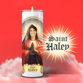 Adesivo Santo Engraçado Haley Prayer Candle