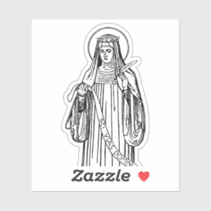 Adesivo Santo Hildegard do Doutor Bingen da Igreja