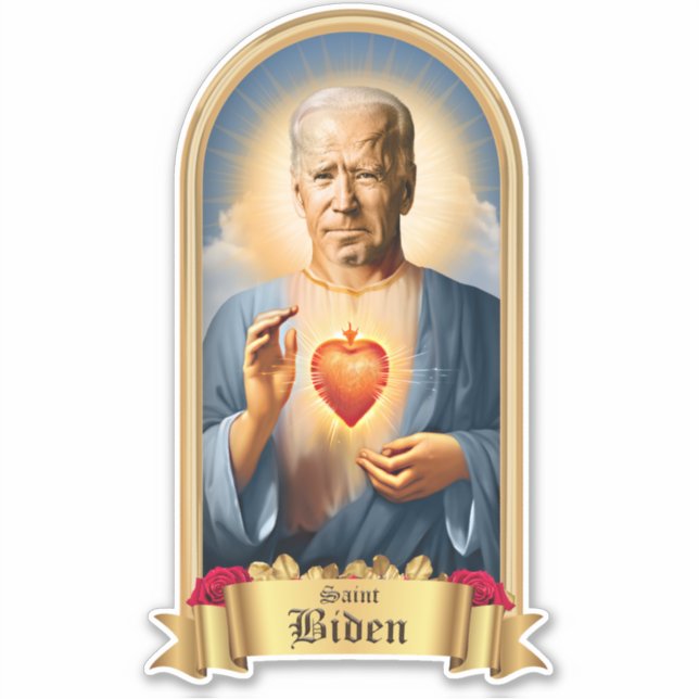 Adesivo Santo Joe Biden Prayer Candle (Frente)