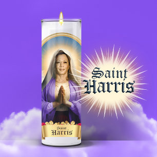 Adesivo Santo Kamala Harris Prayer Candle