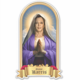 Adesivo Santo Kamala Harris Prayer Candle Sticker
