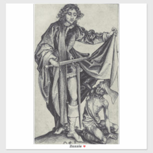 Adesivo Santo Martinho de Tours Arte de Gravura