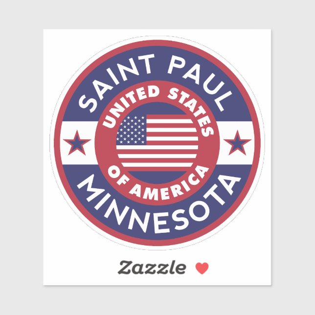 Adesivo SANTO PAUL, Minnesota (Folha)