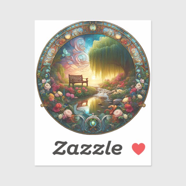 Adesivo Santuário Solitudes Caminho Cerâmico para Reflexão (Folha)