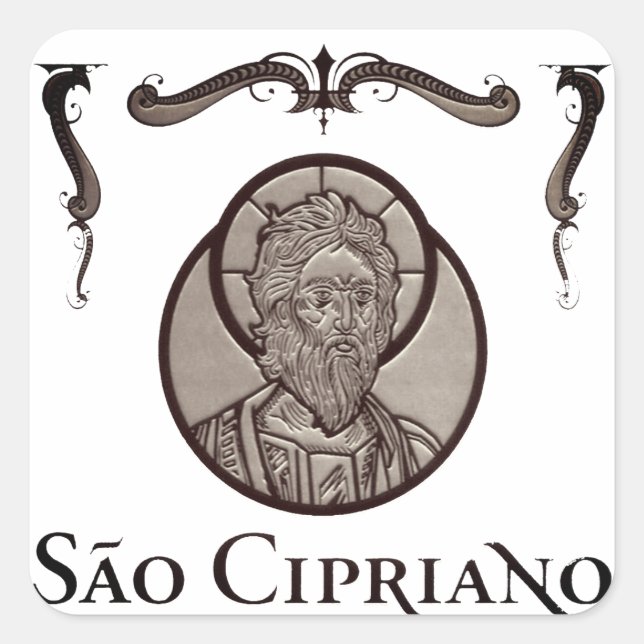 Adesivo "São Cipriano (o Bruxo - capa de Aco)" (Frente)