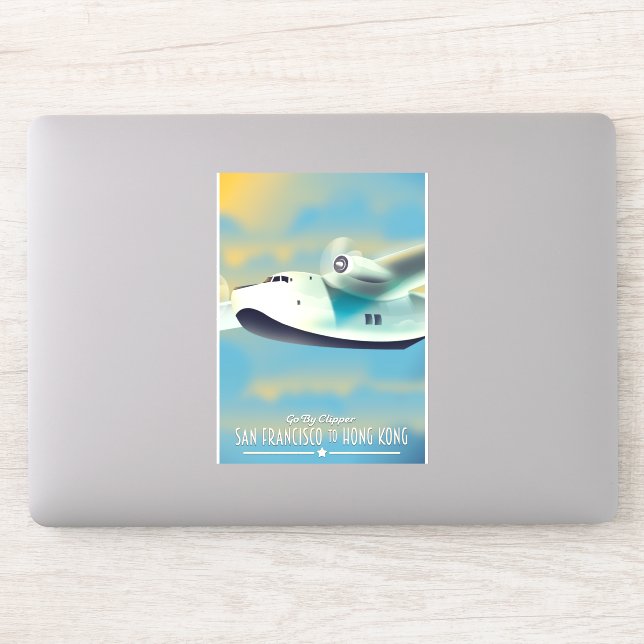 Adesivo São Francisco a Hong Kong por clipe (Computador)