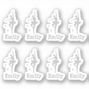 Adesivo sapatilha cinza personalizada