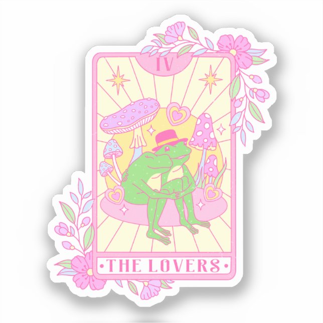 Adesivo Sapo Casal Bonito - Os Amantes (Frente)