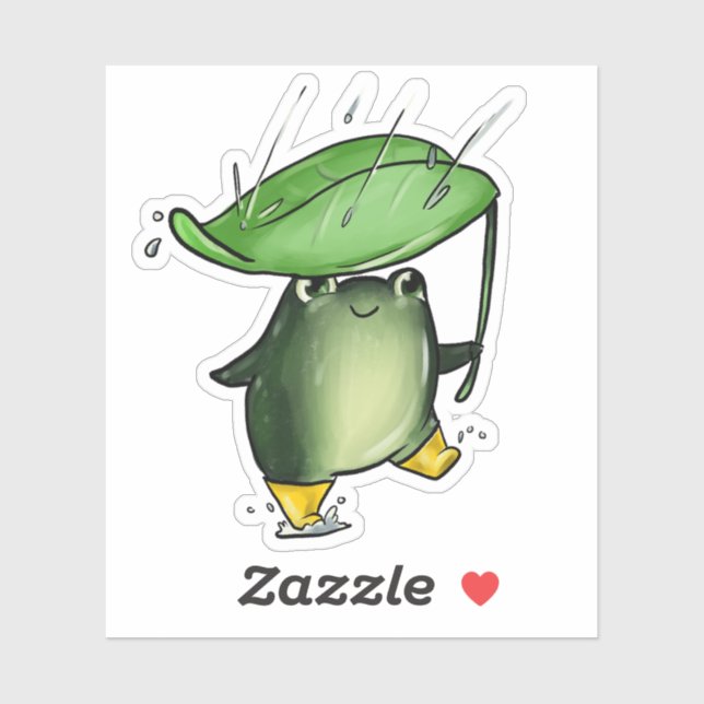 Adesivo Sapo de apresentação (Folha)