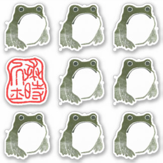 Adesivo Sapo Indecente Japonês Fez século XIX