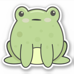 Adesivo Sapo Kawaii