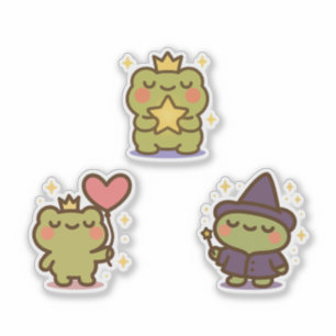 Adesivo Sapo Kawaii Sticke