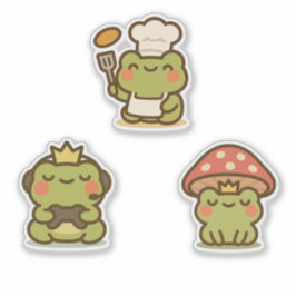 Adesivo Sapo Kawaii Sticke