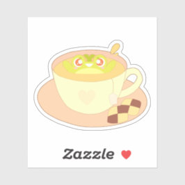 Adesivo Sapo na Taça do Chá