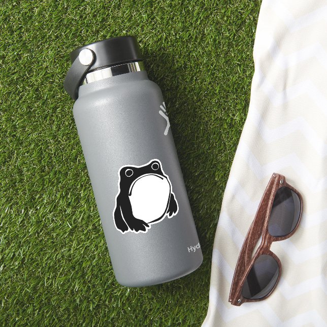 Adesivo Sapo rabugento desenhando arte japonesa por Matsum (HydroFlask Insitu)