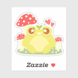 Adesivo Sapo Verde Bonito Sentado Na Natureza