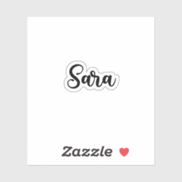 Adesivo Sara Name - Caligrafia manuscrita