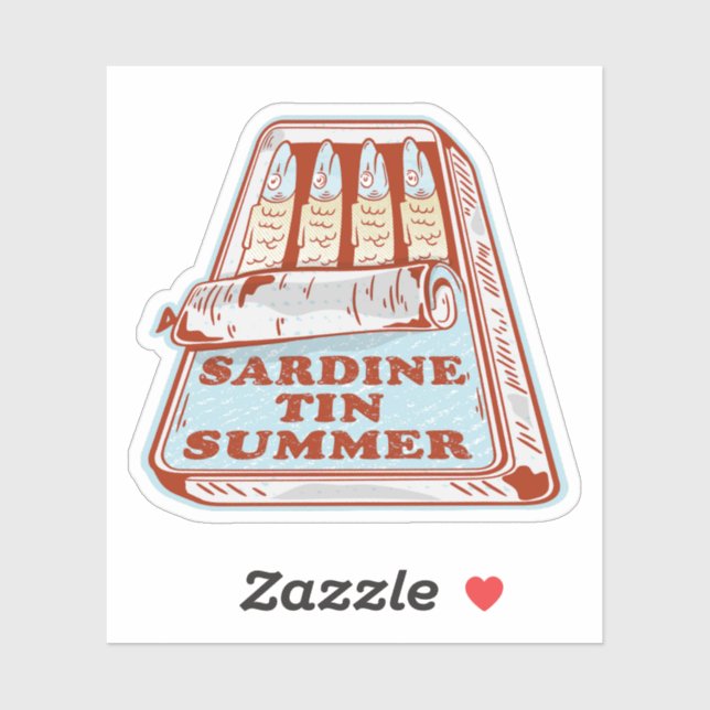 Adesivo Sardine no verão (Folha)