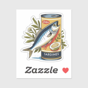 Adesivo Sardinha em lata