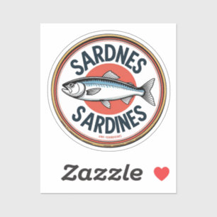 Adesivo Sardinha em lata