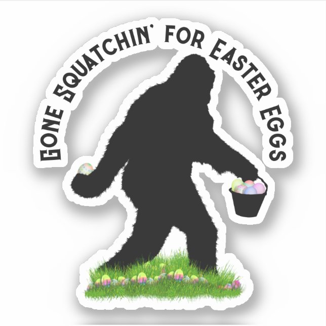 Adesivo Sasquatch da Páscoa  (Frente)