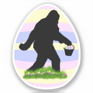 Adesivo Sasquatch da Páscoa 