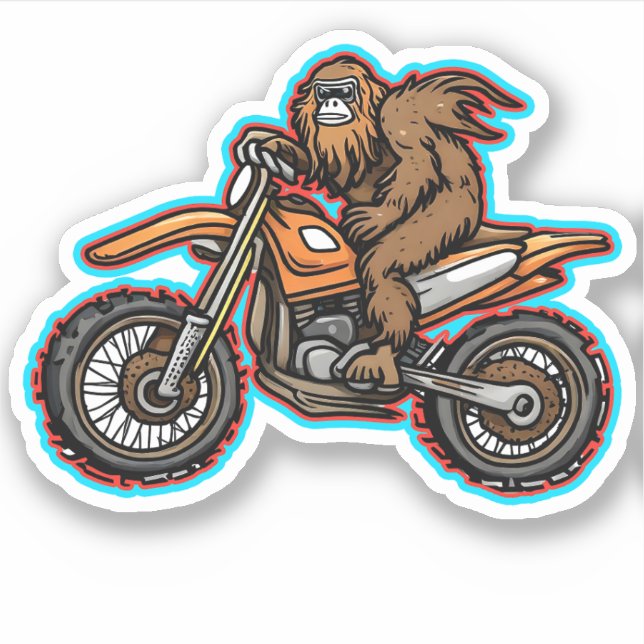 Adesivo Sasquatch Dirt Bike Offroad Vinyl (Frente)