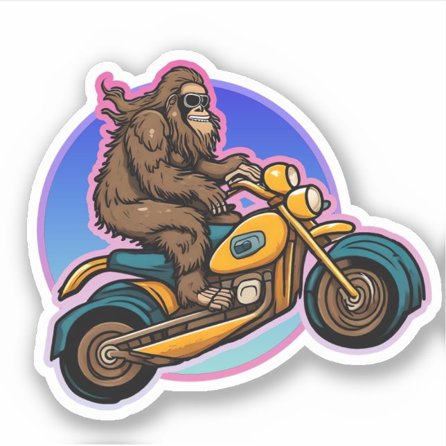 Adesivo Sasquatch do Pai de motocicleta Easy Rider (Frente)
