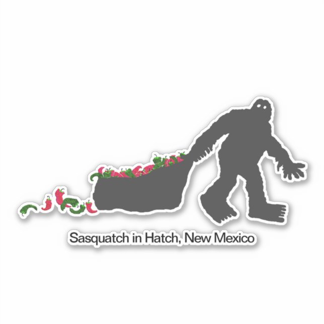 Adesivo Sasquatch em Hatch, Novo México (Frente)