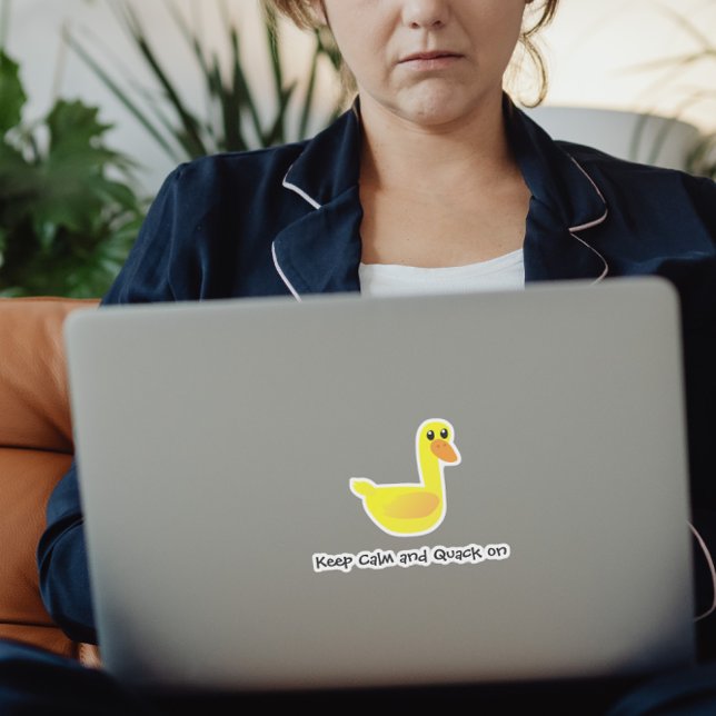 Adesivo Sassy Cute Sarcastic Duck Humor (Criador carregado)