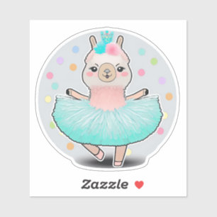 Adesivo Sassy Llamarina Llama Ballerina