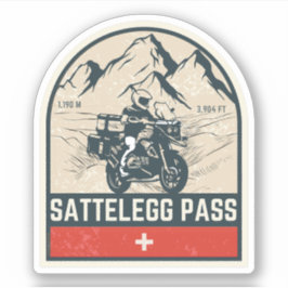 Adesivo Sattelegg passagem tour de motocicleta nos alpes s