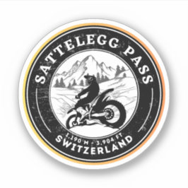Adesivo Sattelegg passagem tour de motocicleta pelos alpes