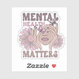 Adesivo Saúde Mental Importa Sensibilização Girina Retrofl