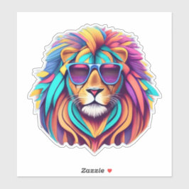 Adesivo Savannah Serenity Lion Sticker Bliss