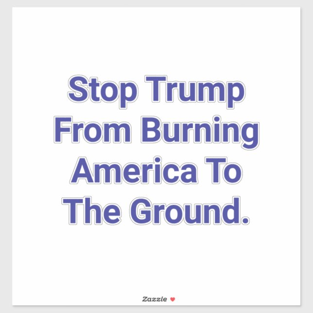 Adesivo Save America From Trump Hankamer Artjunkhaus Peace (Folha)