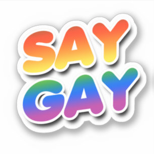 ADESIVO SAY GAY