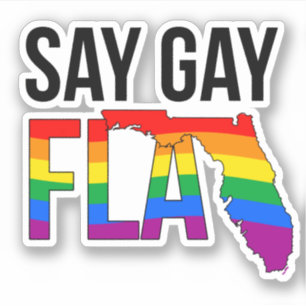 ADESIVO SAY GAY FLA