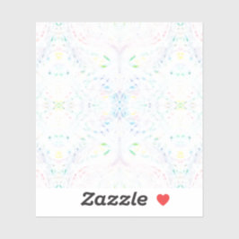 Adesivo Schism Light Abstract Rainbow White Watercolor Art