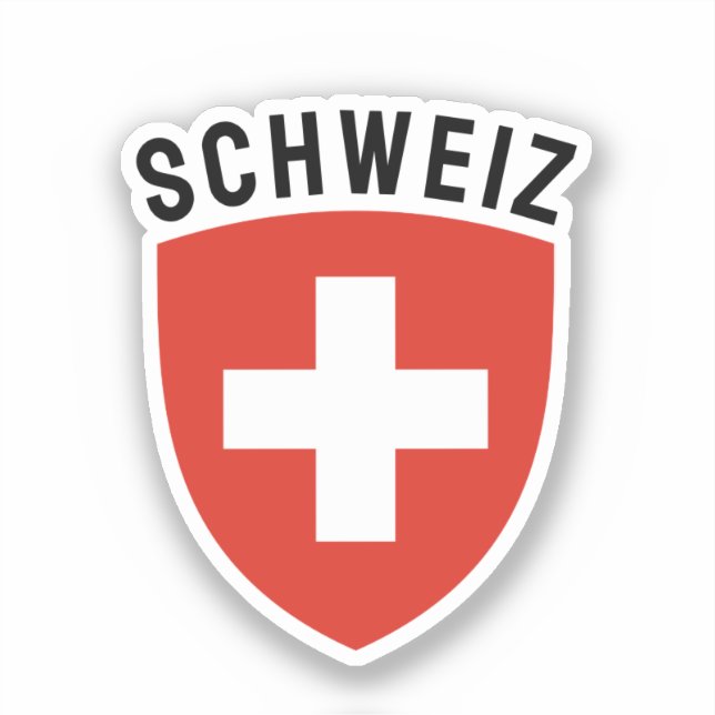Adesivo Schweiz (Suiça de língua alemã) (Frente)