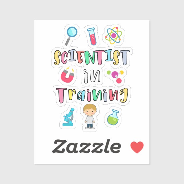 Adesivo Scientist in Training for Young Scientists (Folha)