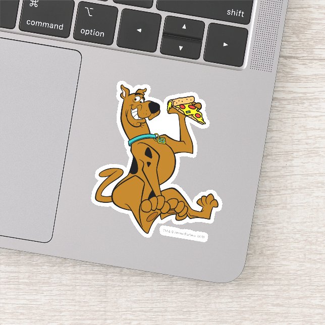 Adesivo Scooby Doo Com Pizza Slice (Detalhe)