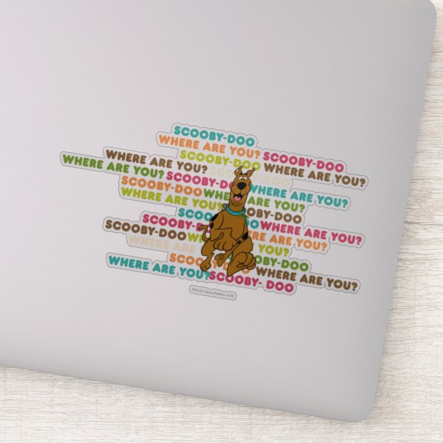 Adesivo Scooby-Doo Correndo "Onde Você Está?" (Detalhe)