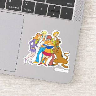 Adesivo Scooby-Doo e o grupo investigam o livro
