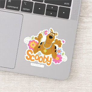 Adesivo Scooby-Doo nas flores