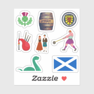Adesivo Scotland Stickers