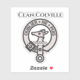 Adesivo Scottish Clan Colville Crest Crachá Sticker