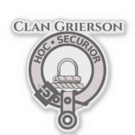 Adesivo Scottish Clan Grierson Crest Crachá Sticker