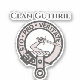 Adesivo Scottish Clan Guthrie Crest Crachá Sticker