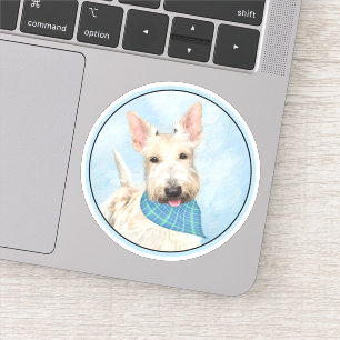 Adesivo Scottish Terrier Wheaten Dog Painting